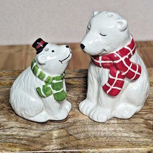 Polar Bear Salt Pepper Shakers Pfaltzgraff